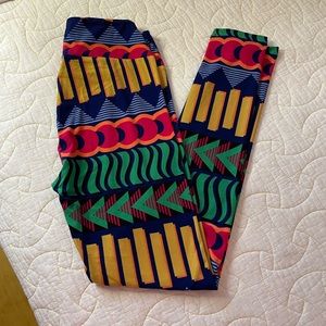 New. LulaRoe Patterned Leggings, One Size